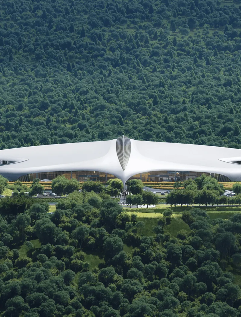 Aéroport de Lishui par MAD : Quand l'Architecture Dialogue avec la Nature