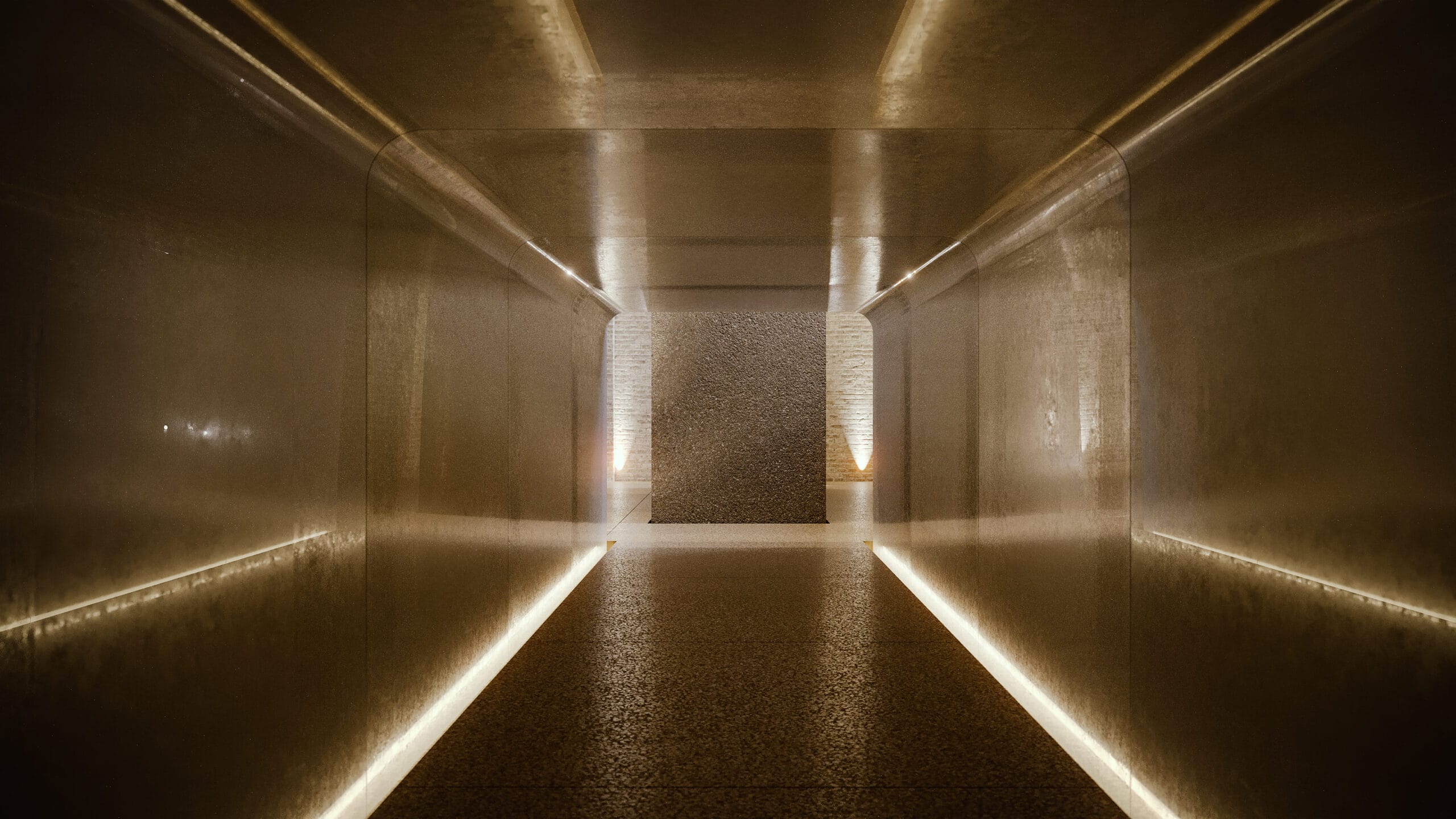 Architecture CCA Tachkent par Studio KO - Façade en brique du dépôt de tramway transformé en centre d'art contemporain